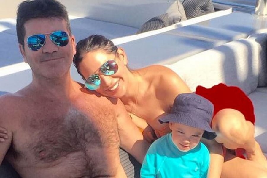 Simon Cowell And Lauren Silverman With Son Eric [Credit: Instagram]