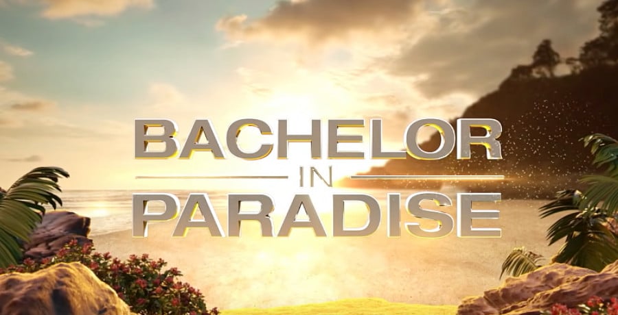 The word 'Bachelor In Paradise' on a sunset