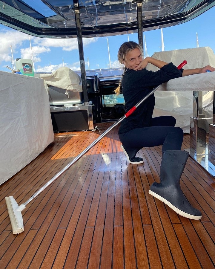 Below Deck Down Under Magda On Deck [Credit: Magda Ziomek/Instagram]