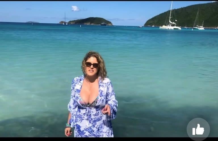 Casey Nezhoda Shocks In Cleavage Filled Caribbean Snapshot