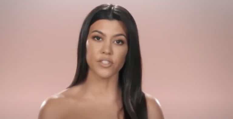 Kourtney Kardashian Carries Obvious Baby Bump Down Aisle?