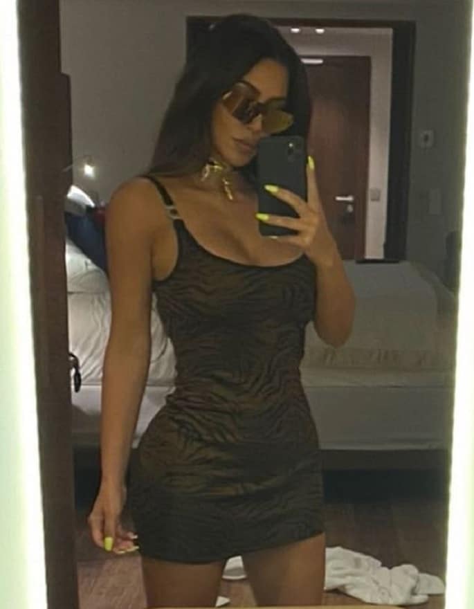 Kim Kardashian's Curve-Hugging Dress [Credit: Kim Kardashian/Instagram]