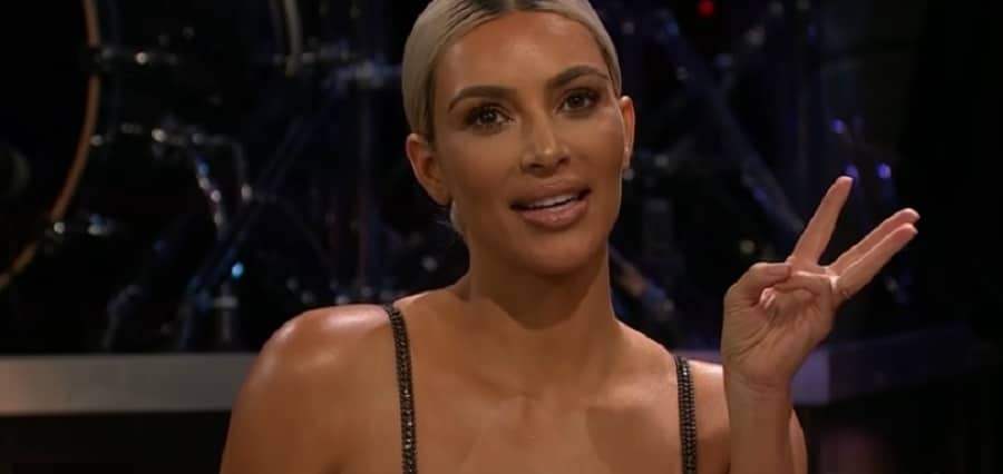 Kim Kardashian Gets Cheeky [Credit: The Late Late Show With James Corden/YouTube]
