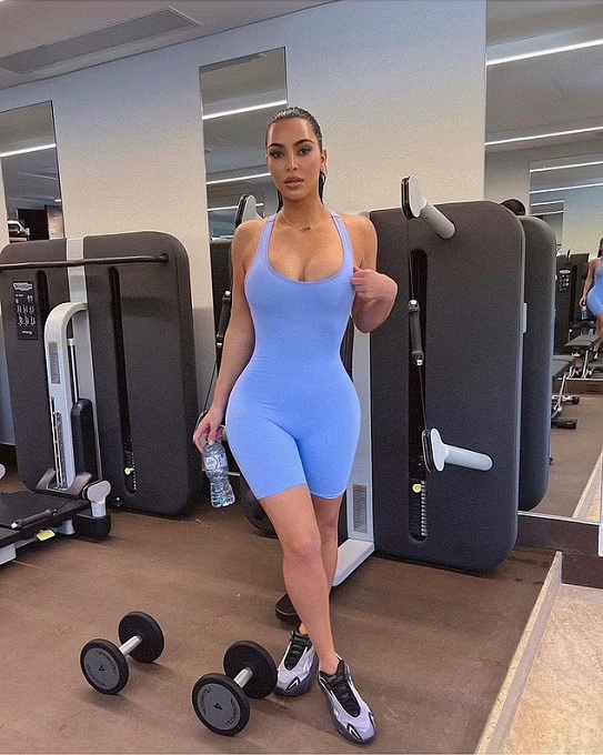 Kim Kardashian Hits Gym [Credit: Kim Kardashian/Instagram]