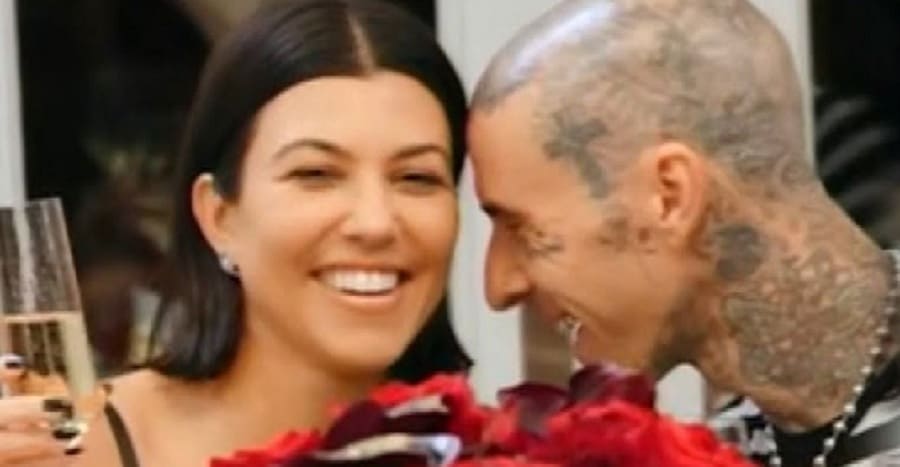 Kourtney Kardashian & Travis Barker Celebrate Engagement [Hulu]