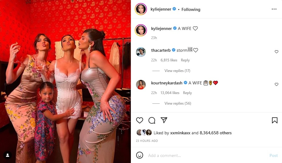 Kourtney Kardashian With Kylie & Kendall [Kylie Jenner | Instagram]