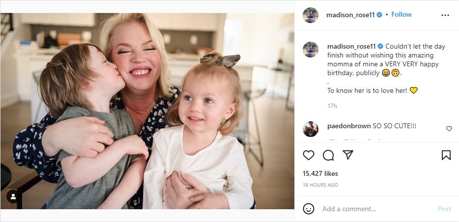 Maddie Brown Brush's Birthday Tribute [Credit: Maddie Brown Brush/Instagram]