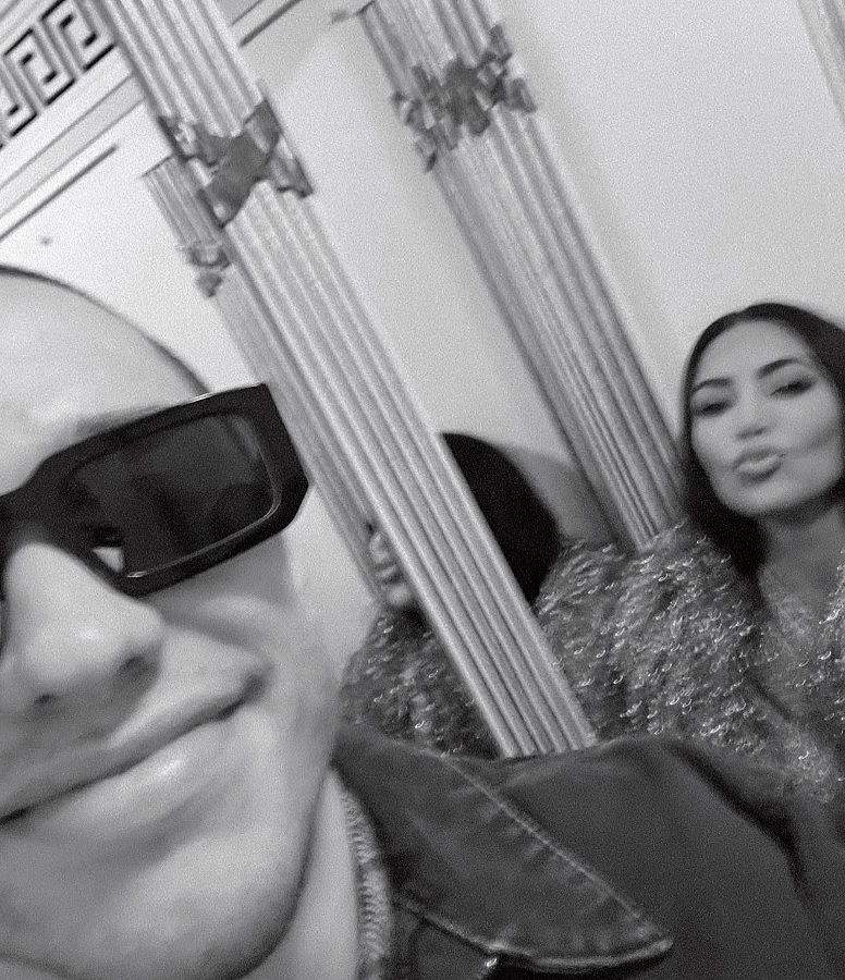 Pete Davidson & Kim Kardashian Selfie [Credit: Kim Kardashian/Instagram]