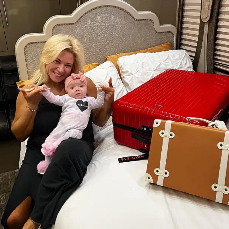Theresa Caputo Holds Baby Michelina [Credit: Theresa Caputo/Instagram]