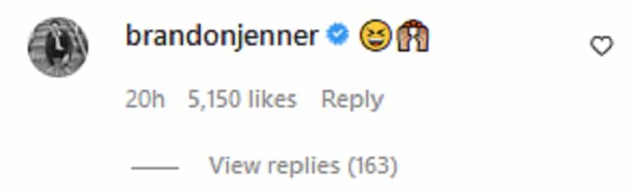 Brandon Jenner's Creepy Comment [Screenshot | Instagram]