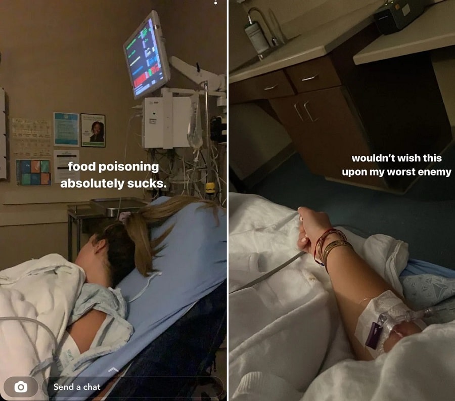 Brielle Biermann's Hospital Photos [Brielle Biermann | Instagram Stories}