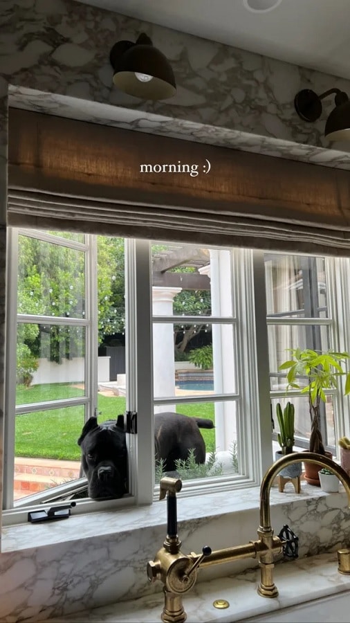 Kendall Jenner's Kitchen Window [Kendall Jenner | Instagram Stories]