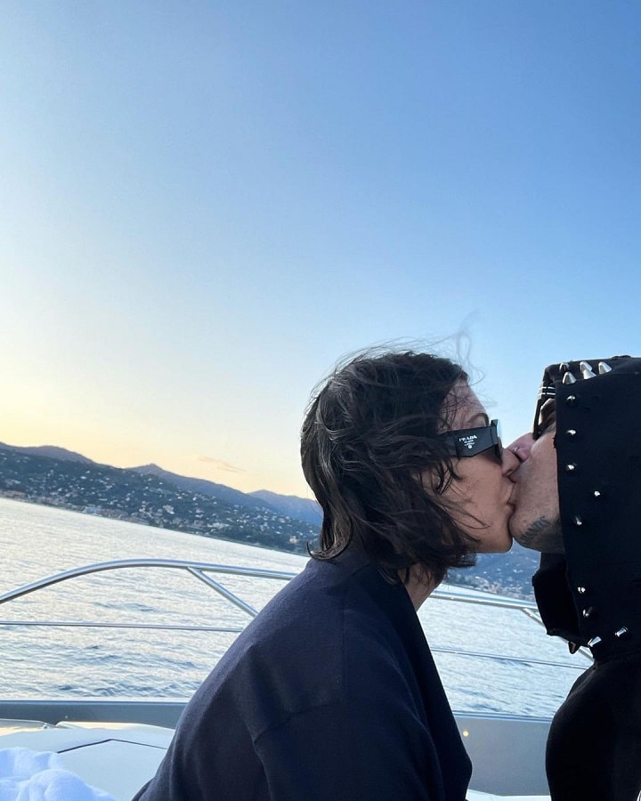 Kourtney Kardashian Kissing Travis Barker [Travis Barker | Instagram]