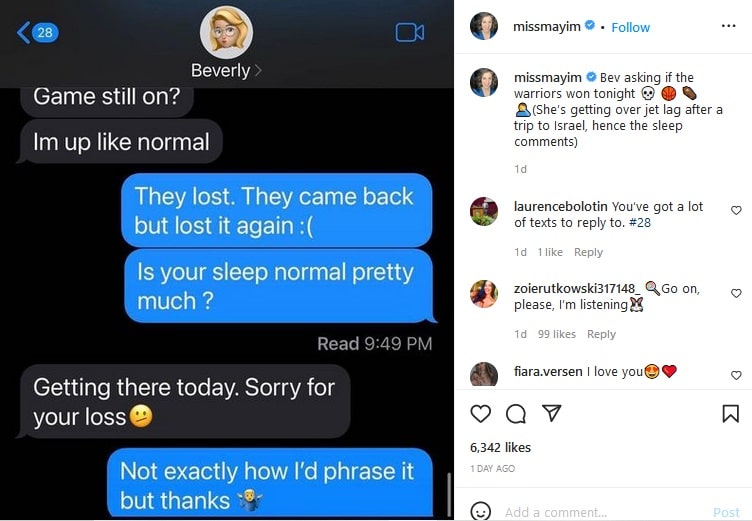 Mayim Bialik Leaks Private Text Conversation [Mayim Bialik | Instagram]