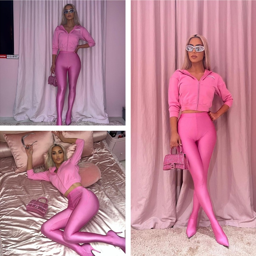 Skinny Kim Kardashian In Pink [Kim Kardashian | Instagram