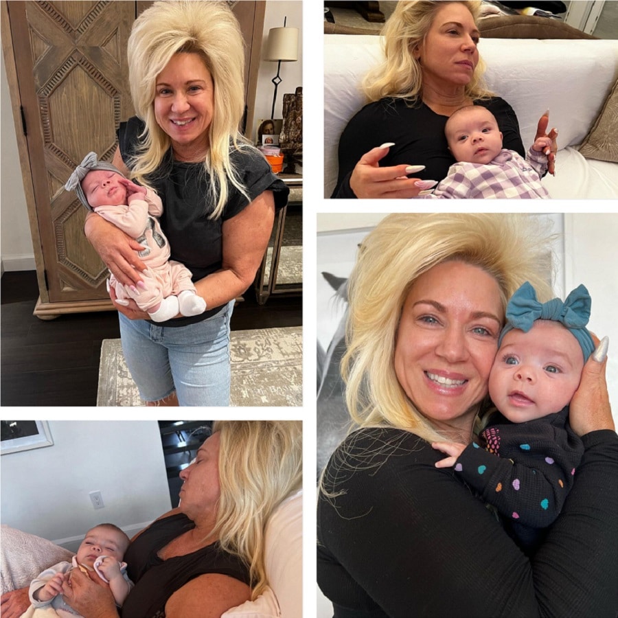 Theresa Caputo Holds Baby Michelina [Victoria Caputo | Instagram]