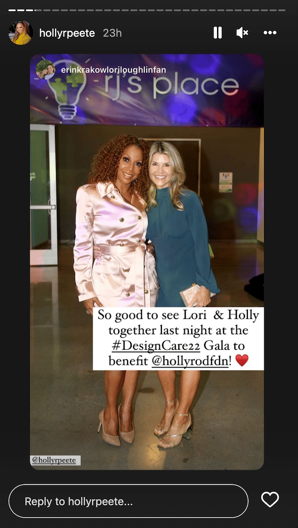 Lori Loughlin with Holly Robinson Peete-https://www.instagram.com/hollyrpeete/?hl=en