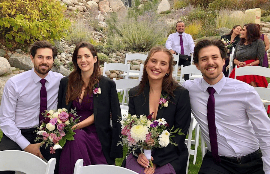 At a wedding, shared by Brian McNally-https://www.instagram.com/p/CUq_PGYlPPE/