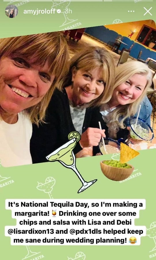 Amy Roloff Has Margaritas [Amy Roloff | Instagram Stories]