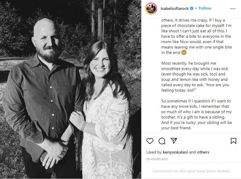 Isabel Roloff Instagram Post