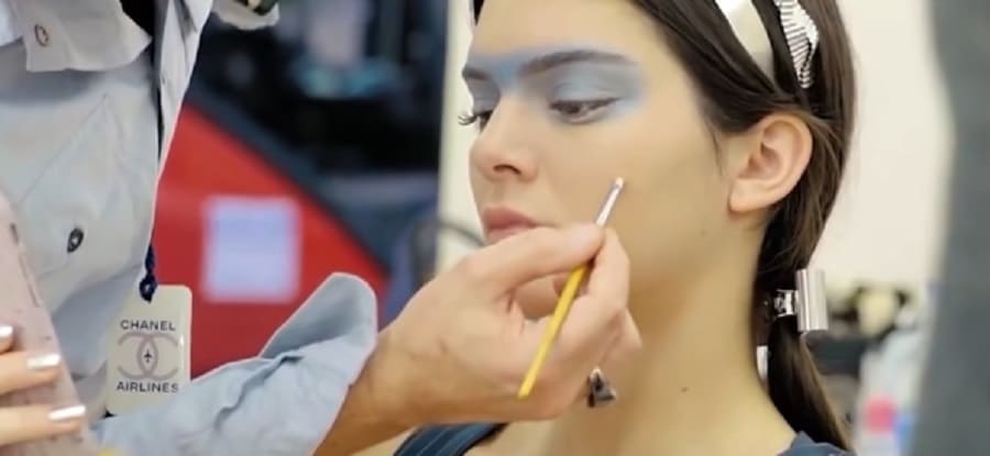 Kendall Jenner Backstage At Fashion Show [YouTube]