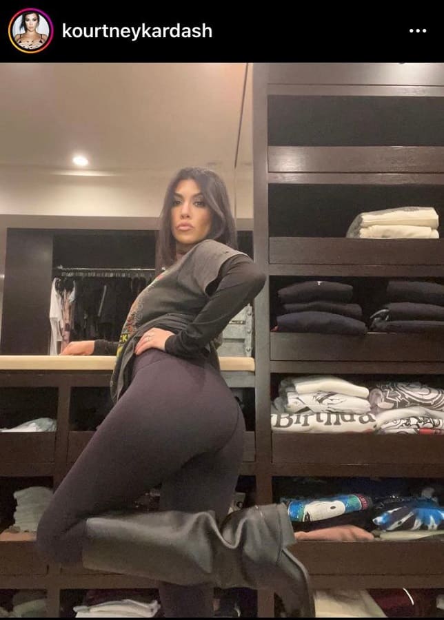 Kourtney Kardashian Boots & Buns [Kourtney Kardashian | Instagram]
