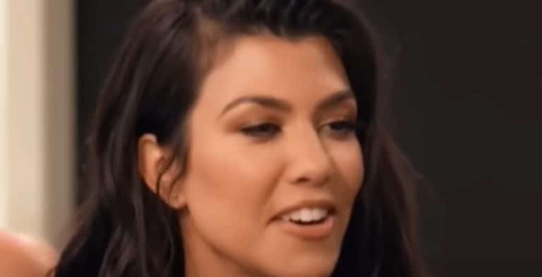 Kourtney Kardashian Flashes Underboob In Sheer Black Bra