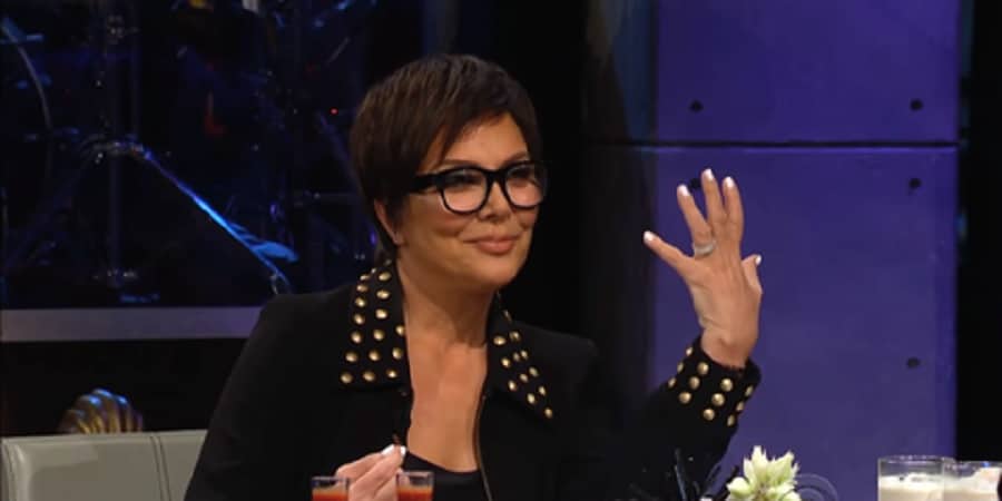 Kris Jenner Flashes Engagement Ring [YouTube]