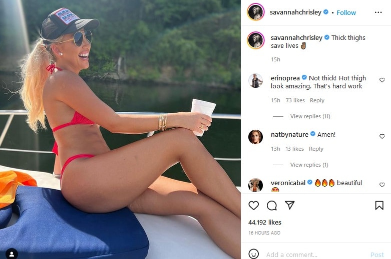 Savannah Chrisley Back To Posting Bikini Shots [Savannah Chrisley | Instagram]