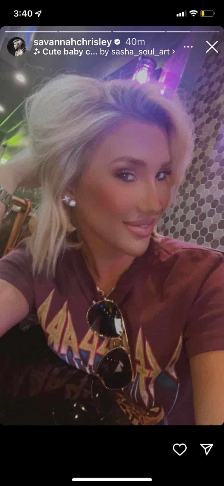 Savannah Chrisley's Sassy Selfie [Savannah Chrisley | Instagram Stories]