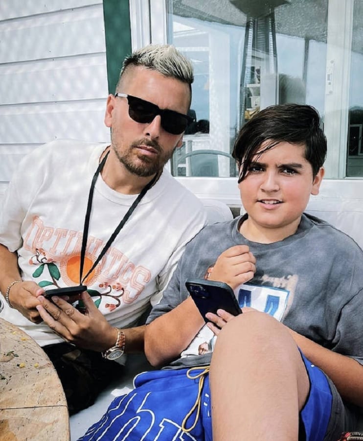 Scott Disick With Mason [Scott Disick | Instagram]