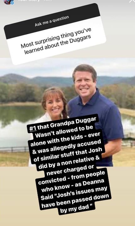 Mary Duggar Never Allowed Children Alone With Jimmy Lee?