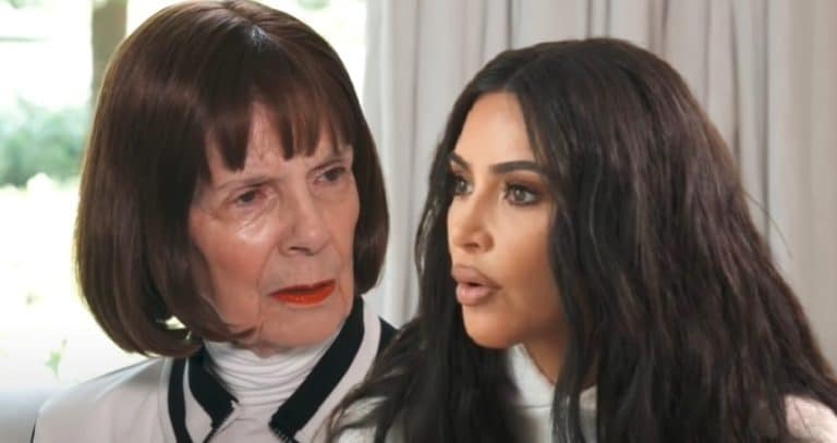 Did Kim Kardashian Mess With 88 Year Old Grandma MJ’s Face?