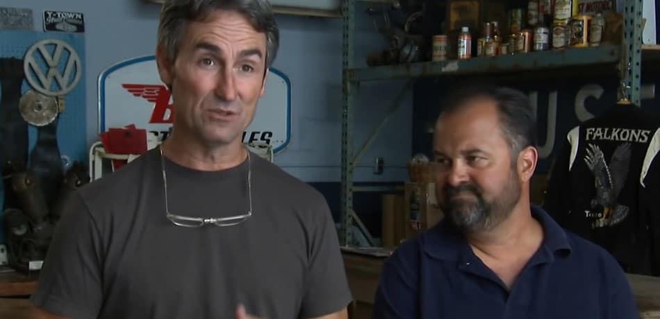 Frank Fritz and Mike Wolfe on American Pickers
