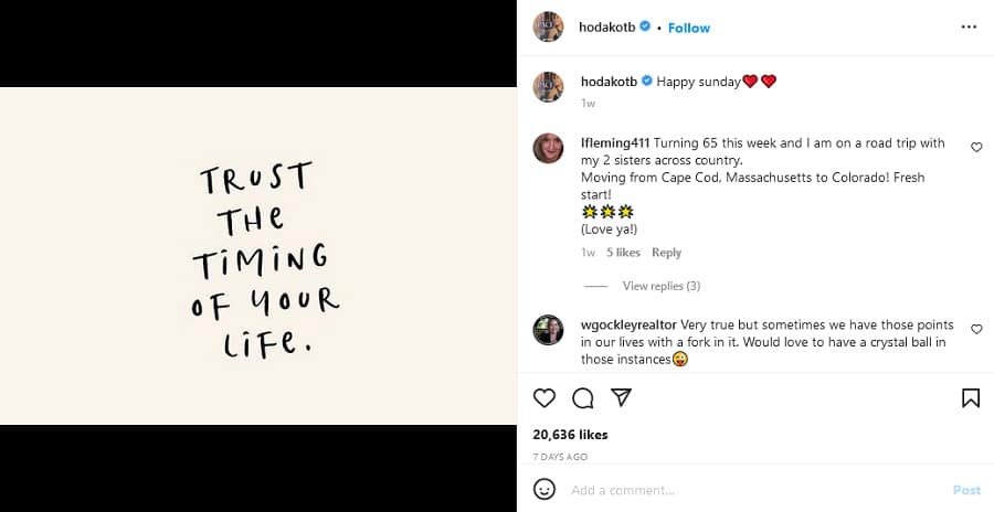Hoda Kotb's Cryptic Instagram Post [Hoda Kotb | Instagram]