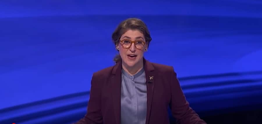 Mayim Bialik Advised To Look Directly Into Camera [Jeopardy | YouTube]