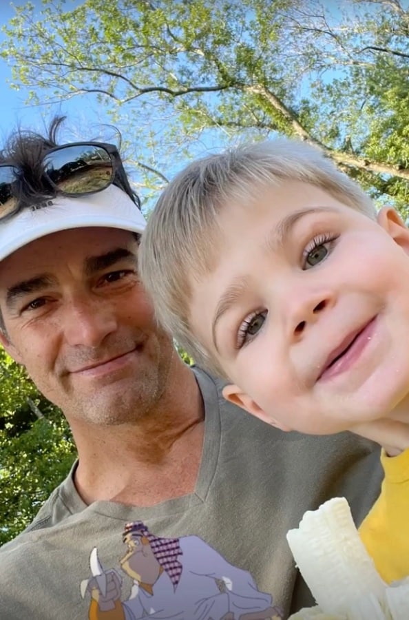 Rob Marciano With Son Mason [Rob Marciano | Instagram Stories]