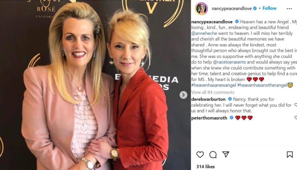 Anne Heche from Nancy Davis Instagram