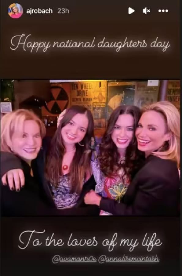 Amy Robach With Her Daughters & Mother [Amy Robach | Instagram Stories]