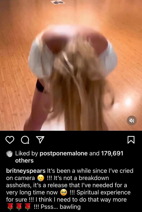 Britney Spears Instagram Post [Britney Spears | Instagram]