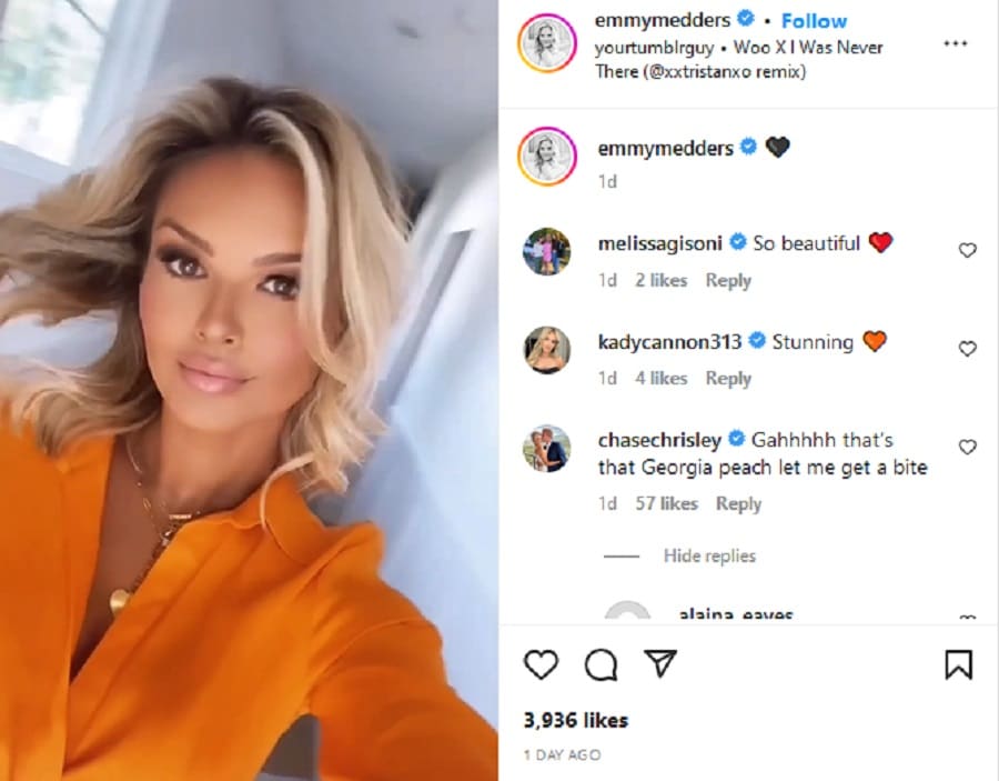 Emmy Medders Shows Off Hairstyle [Emmy Medders | Instagram]