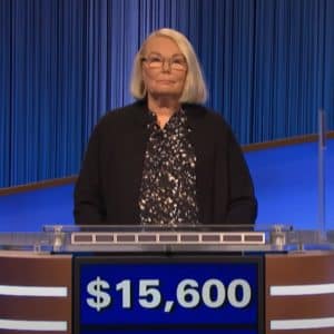 Martha Bath entering the final round of 'Jeopardy!' - YouTube/Jeopardy!