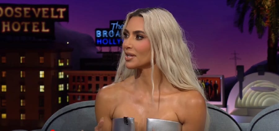 Kim Kardashian Shows Off Smaller Frame [Late Night With James Corden | YouTube]