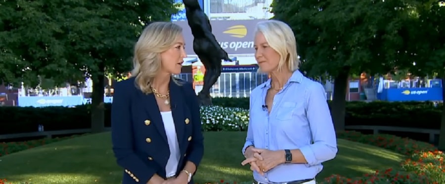 Lara Spencer Reports At US Open [GMA | YouTube]