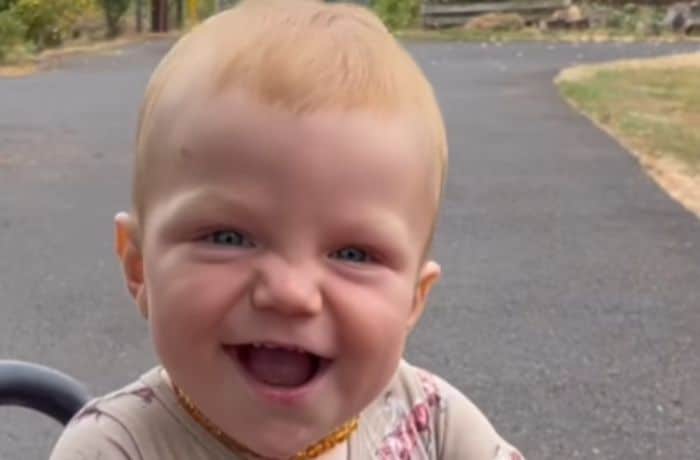 Radley Roloff is all smiles on his toy Jeep - Instagram/Audrey Roloff