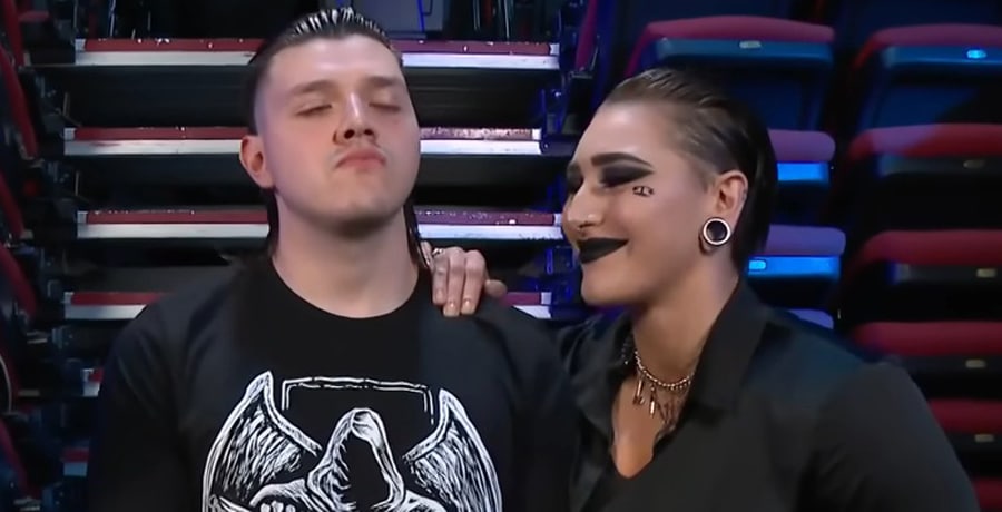 Rhea Ripley and Dominick Mysterio in WWE