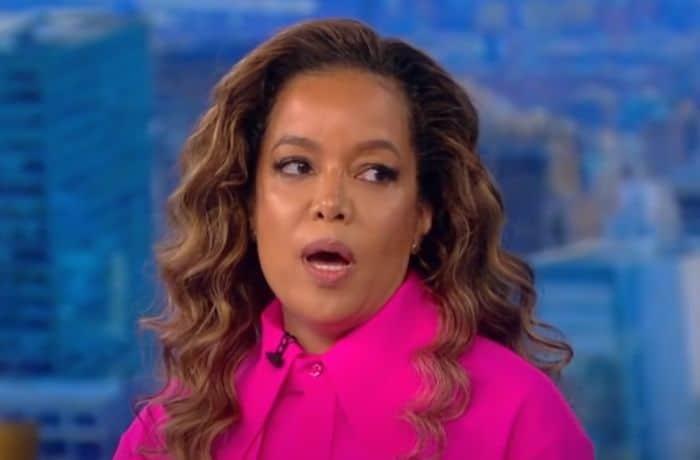 Sunny Hostin on 'The View' looking surprised - YouTube/The View