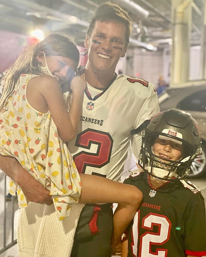 Tom Brady With Vivian & Benjamin [Gisele Bundchen | Instagram]