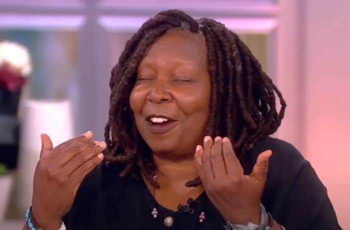 Whoopi showing that she has no brows on 'The View' - Whoopi Goldberg - YouTube/The View