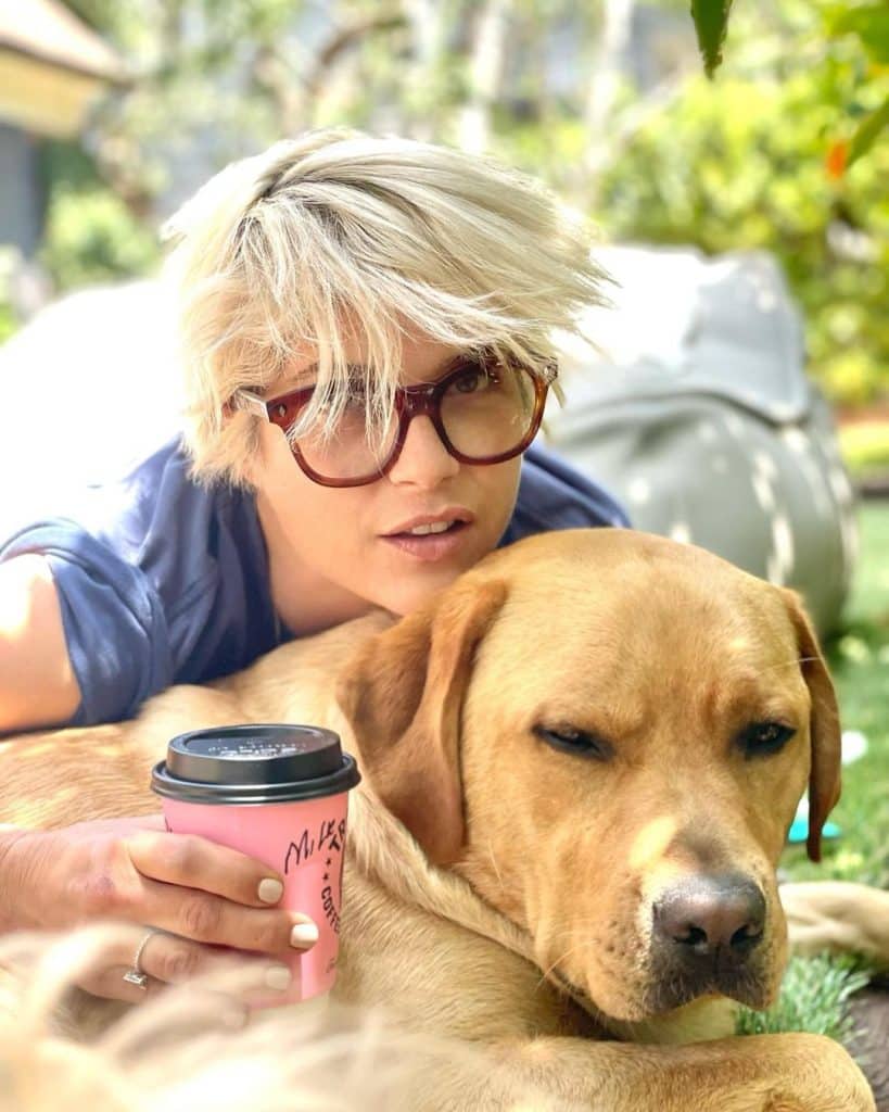 Selma Blair and Scout from Instagram